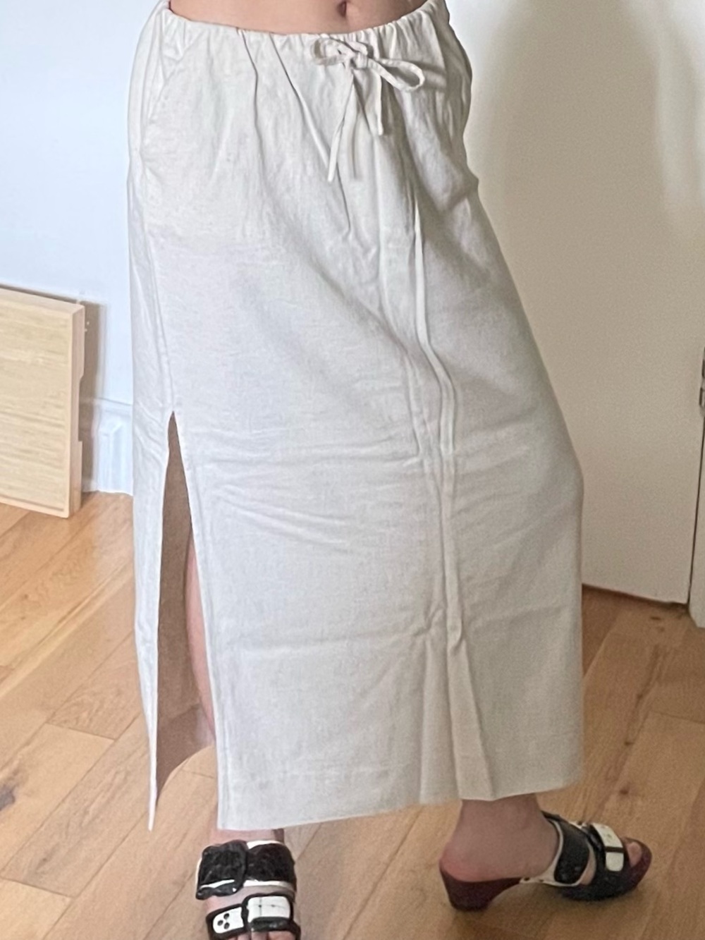 Reformation Linen Maxi Skirt
